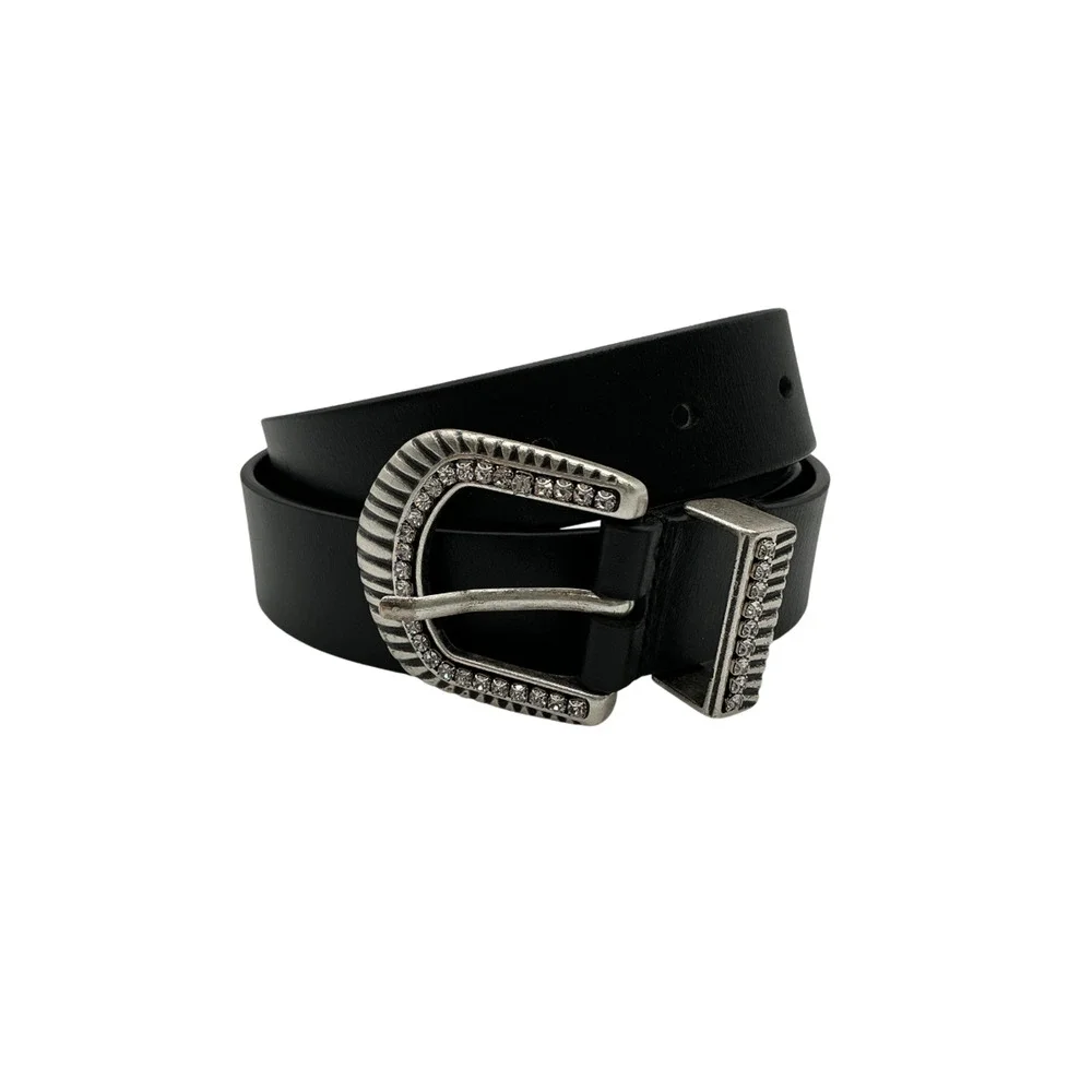Iro Embellished Black Andily Belt Size 80